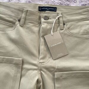Everlane Beige Slim Fit Stretch Pants
